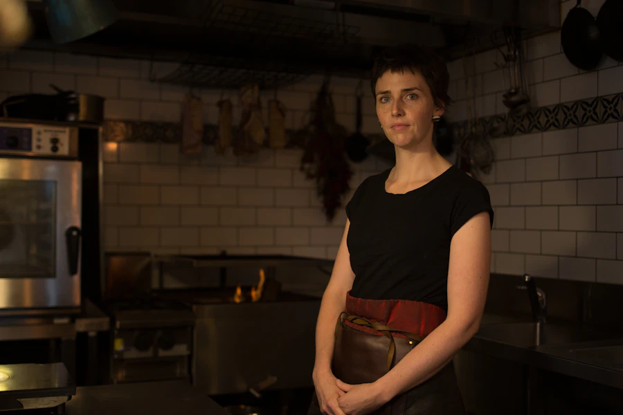 Zoe in the kitchen